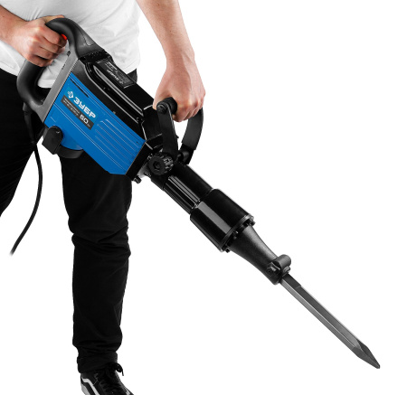 Молоток отбойный "Бетонолом", Профессионал ЗМ-50-2000 ВК, HEX28, 50 Дж, 20 кг, 1400 уд/мин, 2000 Вт, АВТ, кейс ЗУБР