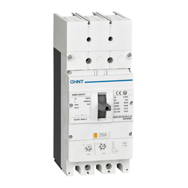 Выключатель автоматический NM8N-250HVC TM 3П 80А 36кА с рег. термомаг. расцепителем CHINT