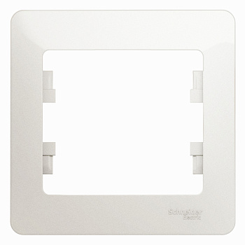 GLOSSA  Рамка горизонтальная 1-м . перламутр IP20 Schneider Electric