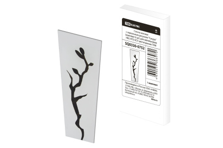 Стекло матовое с зеркальным рисунком "Сакура" (комплект 6 шт.) для светильников НБУ, НТУ, НСУ шестиг