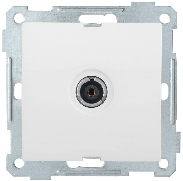 Розетка 1-местная телевизионная оконечная РТВ11-0-Б BOLERO белый IEK