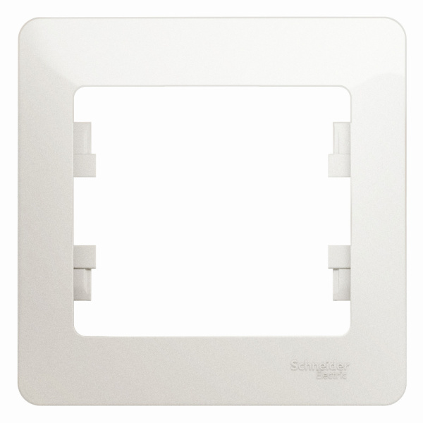 GLOSSA  Рамка горизонтальная 1-м . перламутр IP20 Schneider Electric
