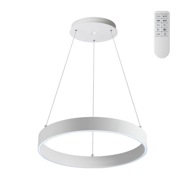 Св-к подвесной димм.,в комплекте пульт ДУ (2.4G) IP20 LED 3000К~6000К 36W 220V белый ITER NOVOTECH