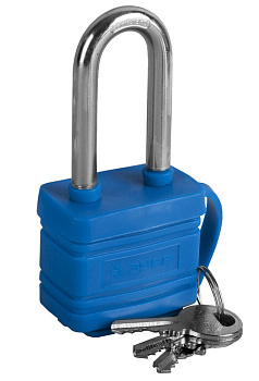 Замок "ЭКСПЕРТ" навесной всепогодный, удлиненная дужка, 40мм ЗУБР