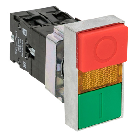 Кнопка LAY5-BW8465 "I-O" прямоугольная 230В NO+NC PROxima EKF