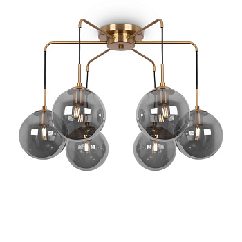 Подвесной светильник 6*E27 40Вт Золото IP20 Moricio FR5140PL-06G Freya