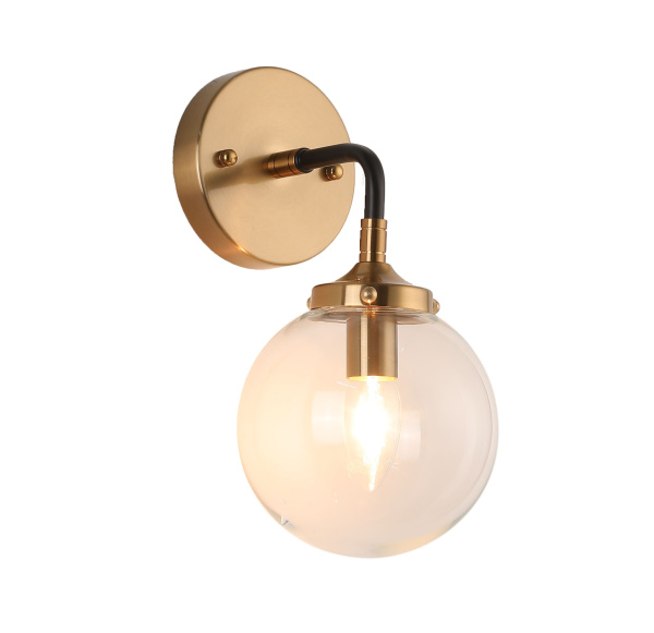 Светильник настенный LAMPADY ZRS.79901.1 10Вт E14 IP20 Латунь Zortes