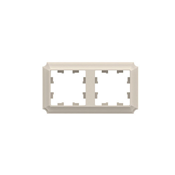 ATLASDESIGN ANTIQUE 2-постовая рамка, универсальная, бежевый Systeme Electric