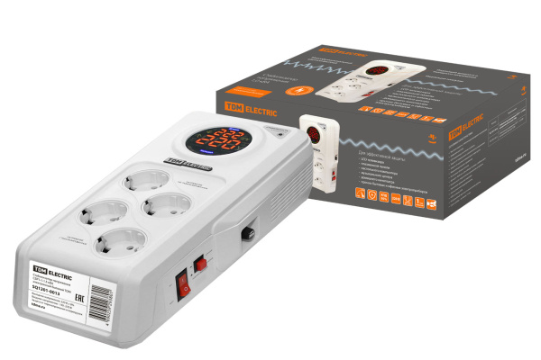 Стабилизатор напряжения СБР1-1-1,5 кВА электронный бытовой TDM Стабилизатор напряжения СБР1-1-1,5 кВА электронный бытовой TDM