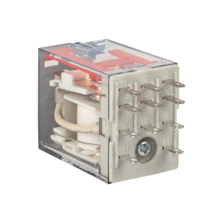 Реле промежуточное с кнопкой и мех, Индикацией RPAt 22/3 10A 24В DC AVERES EKF