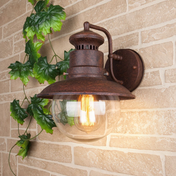 Настенный уличный светильник 1*E27 брауни IP44 Talli D GL (a038481) Elektrostandard