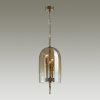 Подвес E14 3*40W BELL бронзовый с патиной/"коньячный"/стекло ODEON LIGHT