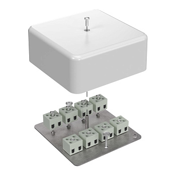 Коробка огнестойкая для кабель-канала 40-0470-FR6.0-16 Е15-Е60 (латунь) 103х103х45 Промрукав (22 шт/уп)