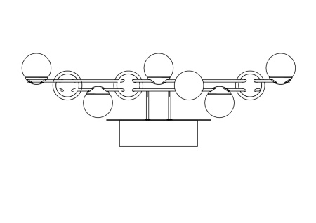 Бра 13Вт 3000K Золото IP20 Tessara MOD081WL-L13G3K Maytoni