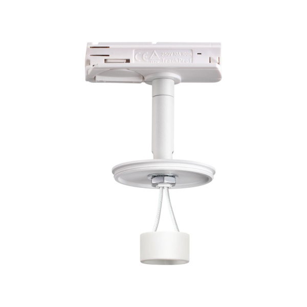 Треков.однофазн.св-к без плафона (плафоны арт.370694-370711) GU10 UNITE белый NOVOTECH