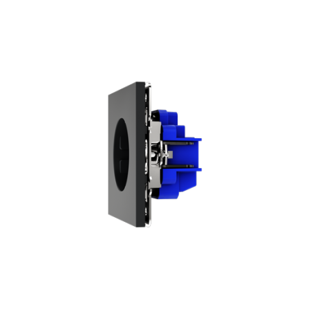 Розетка встраиваемая Voltum S70 с заземлением 16А, (графит)