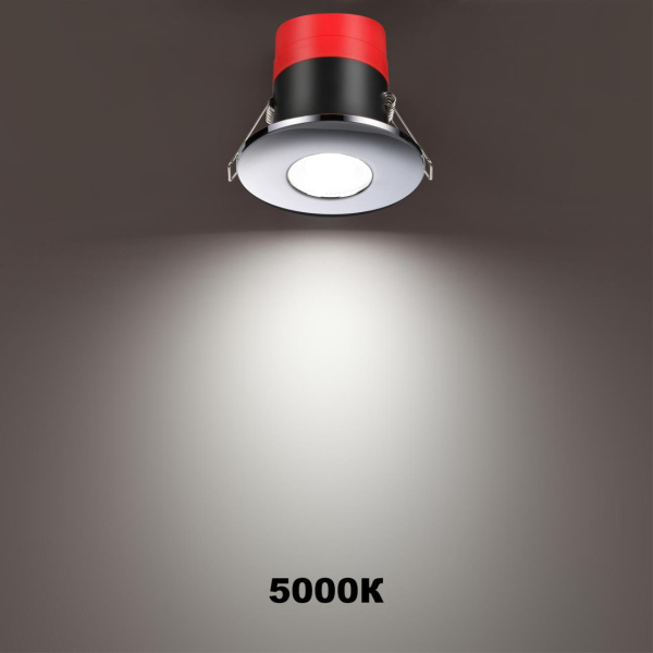 Св-к встр.св/д димм.,смена цв.темп.IP65 LED 3000К/4000К/5000К 8W 220V хром REGEN NOVOTECH