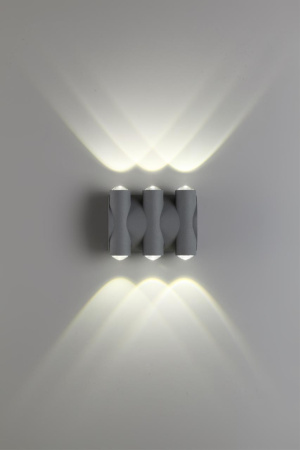 Ландшафтный настенный св-к IP54 LED 4000K 6W 85-265V CALLE темно-серый E NOVOTECH