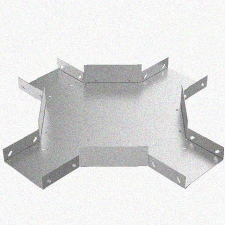Лоток крестообразный замковый перфорированный КМЗ 75х65 УТ1,5, оцинкованный лист S1,0