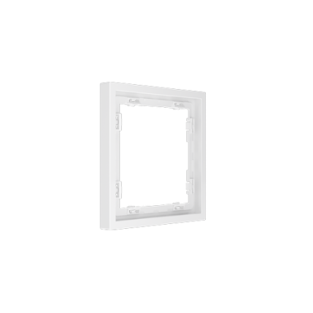 Рамка пластиковая Voltum S70 на 1 пост, (белый глянцевый)