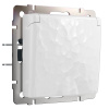 Розетка влагозащ. с зазем. с защит. крышкой и шторками (белый) Hammer СУ IP44 Werkel