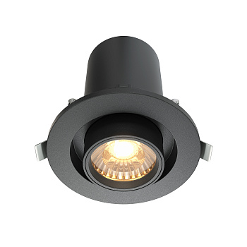 Встраиваемый светильник LED 10Вт Черный IP20 Downlight DL045-01-10W3K-B Technical Maytoni