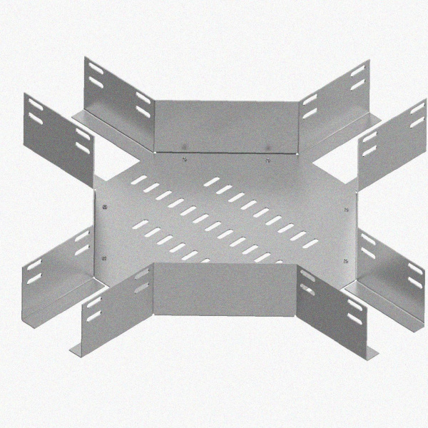 Лоток крестообразный перфорированный КМ 100х100 УХЛ1, оцинкованный лист S1,0
