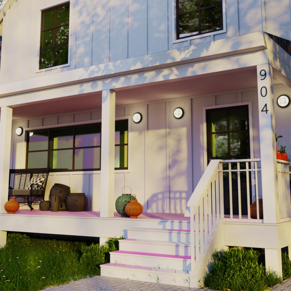 Ландшафтный св/д св-к IP65 LED 4000К 12W 85-265V OPAL черный NOVOTECH