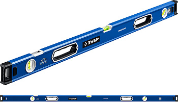 Мощный уровень 2000 мм с рукоятками и зеркальным глазком Эксперт ЗУБР