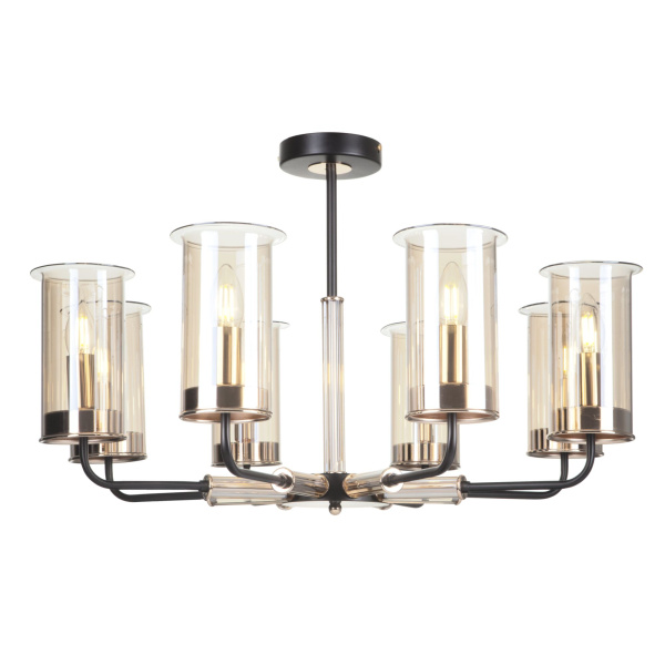 Люстра 8*E14 40Вт Черный IP20 Tera FR5029PL-08B Freya