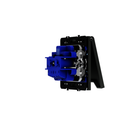 Розетка встраиваемая Voltum S70 с заземлением, защитными шторками и крышкой 16А, (титан)