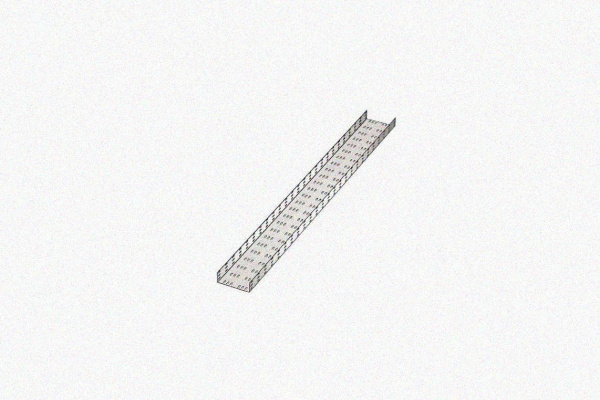 Лоток замковый перфорированный ЛМЗ 100х80х2000 УТ1,5, оцинкованный лист, S1,2