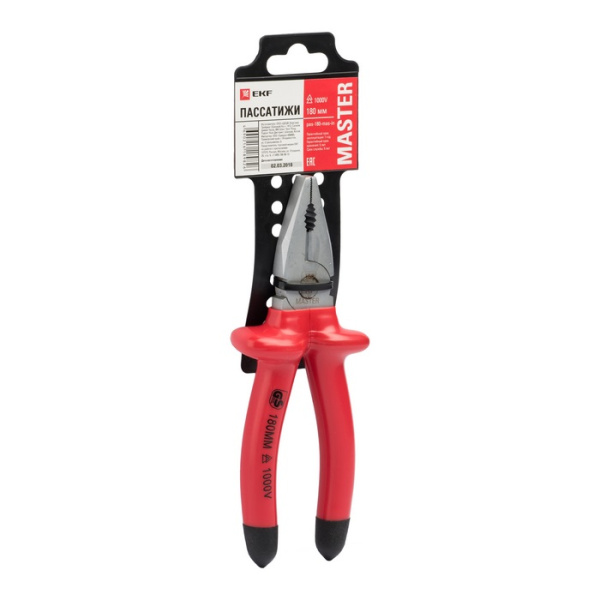 Пассатижи Master 180 мм 1000В Basic EKF