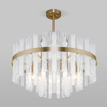 Потолочная люстра умный дом 9*E14 60Вт латунь IP20 Hollis (368/9 Smart латунь) Bogate's