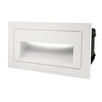 Светильник для ступеней 3Вт 5000К Металл Белый Прямоугольный GSTL-S1-3BT-5K General