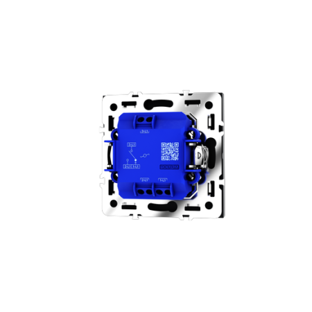 Проходной переключатель встраиваемый Voltum S70 одноклавишный 10А, (графит)