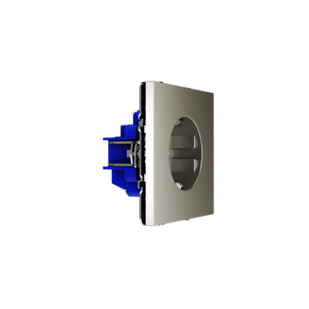 Розетка встраиваемая Voltum S70 с заземлением 16А, (шелк)