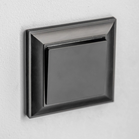 Fiore Рамка настенная 1 пост . черный матовый IP20 Werkel