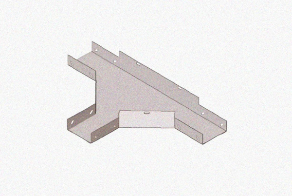 Лоток тройниковый глухой ОТГ 200х50 УТ1,5, оцинкованный лист S1,5