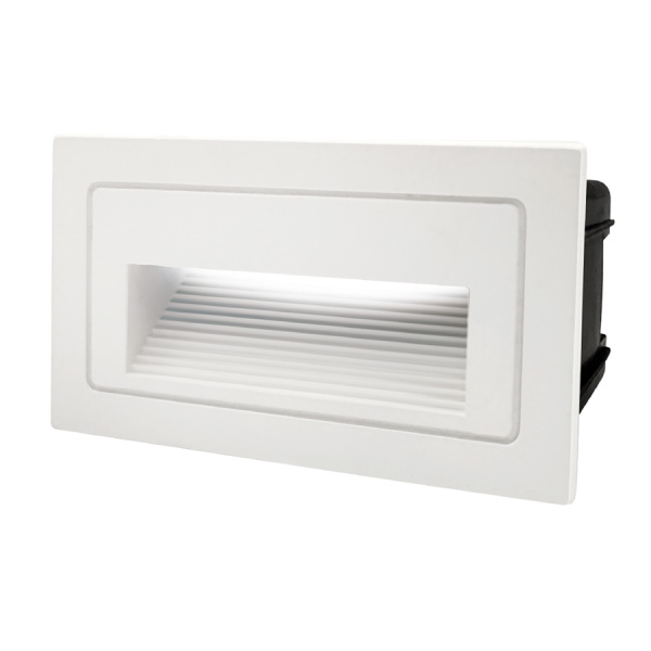 Светильник для ступеней 3Вт 5000К Металл Белый Прямоугольный GSTL-S1-3BT-5K General