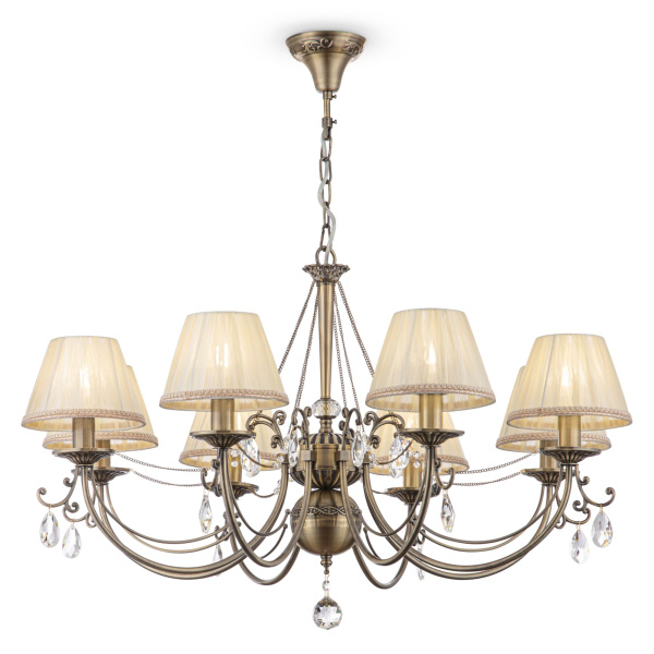 Люстра 8*E14 40Вт Бронза IP20 Soffia RC093-PL-08-R Maytoni