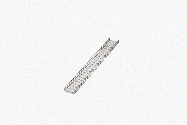 Лоток замковый перфорированный ЛМЗ 150х50х3000 УТ1,5, оцинкованный лист, S1,2