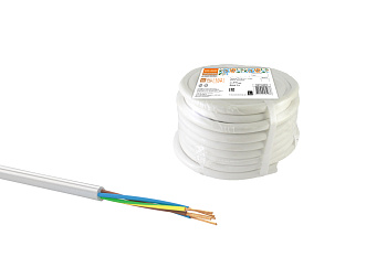 Провод ПВСмб 5х2,5 (10м), белый Народный