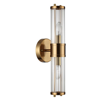 Настенный св-к E14 1*40W IP44 KEPA бронзовый/прозрачный/стекло ODEON LIGHT