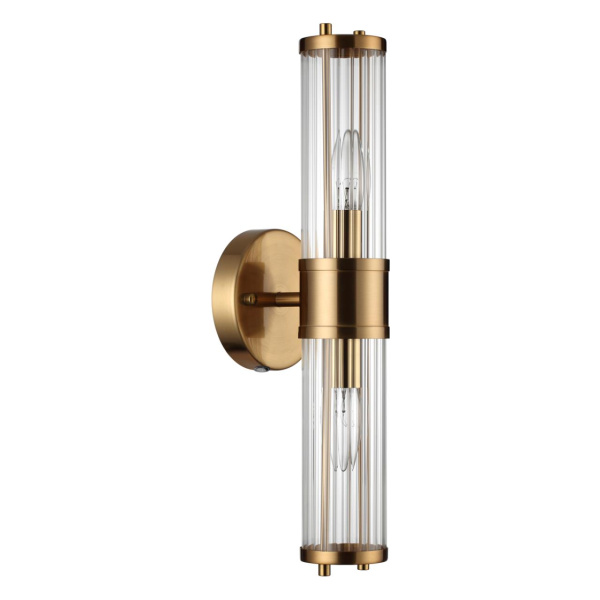 Настенный св-к E14 1*40W IP44 KEPA бронзовый/прозрачный/стекло ODEON LIGHT