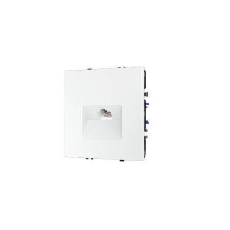 Розетка компьютерная встраиваемая Voltum S70 RJ45 КАТ.6, (белый матовый)