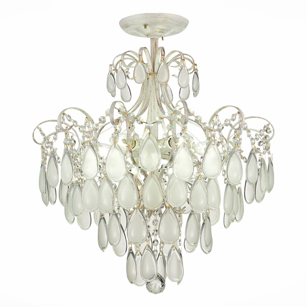 Светильник потолочный Золотистый/Белый матовый E14 6*60Вт SLE160302-06 EVOLUCE