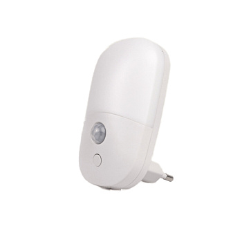 Ночник светодиодный с датчиком движения овальный RocketSocket, Вкл/Выкл/Авто, 3 режима яркости, теплый белый свет, 0.5Вт, Белый