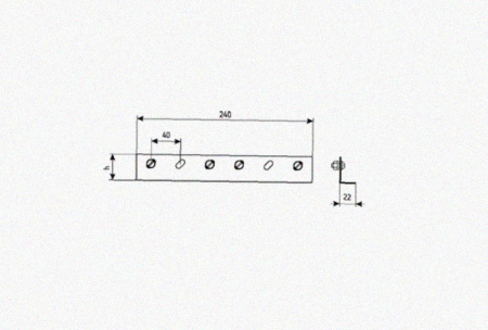 Соединитель лотковый замковый СЛЗх100х1,0 УТ1,5, оцинкованный лист, S1,0