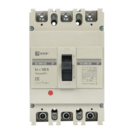 Выключатель автоматический ВА-99М 250/100А 3П 35кА PROxima EKF